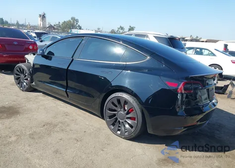 2023 Tesla Model 3 Performance Dual Motor All-Wheel Drive from USA, damaged, VIN 5YJ3E1EC3PF617105